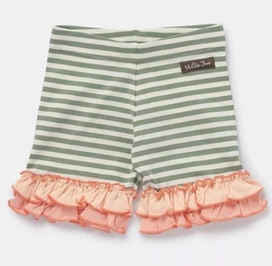 Girls Matilda Jane Dream Chasers Green Queen Ruffle Shorties Size 6 Preppy - Picture 1 of 4