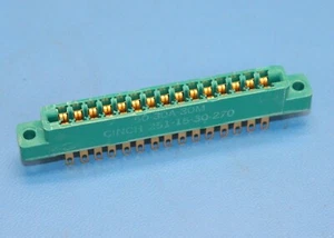 CINCH 251-15-30-270 2x15 Pos 3.69mm Pitch, Gold Finish, Edge Connector, QTY-5 - Picture 1 of 3