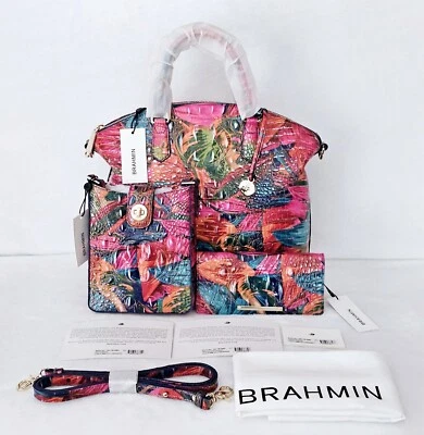 NEW BRAHMIN LUSH LARGE DUXBURY, MARLEY CROSSBODY & ADY WALLET  - Image 1 of 4