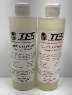INTERNATIONAL EPOXIES & SEALERS 5 MINUTE EPOXY GLUE/ADHESIVE, 32 Fl. oz. KIT, FAST-SETTING, HIGH STRENGTH