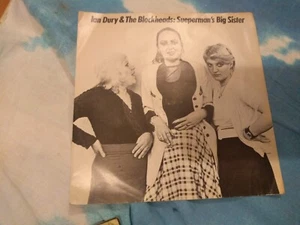 Ian Dury & Blockheads - Sueperman's Sister UK 7" Vinyl IN EXCELLENT CONDITION - Imagen 1 de 1
