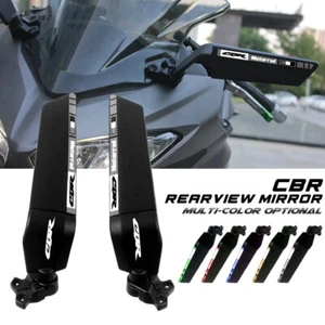 Large Wind Swivel Wing Fin Rearview Side Mirror ForHONDA CBR 500 650R 600 1000RR - Picture 1 of 28