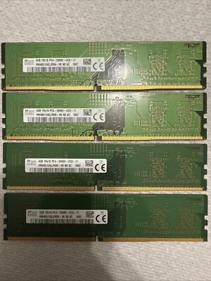 SK Hynix 4GBx4 16gb Total DDR4 PC4-2666V - Image 1 of 2