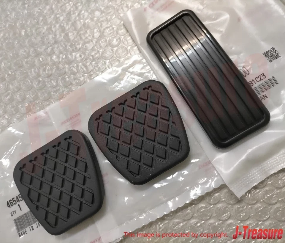 HONDA CIVIC EK9 EJ7 96-00 Genuine Accelerator / Brake / Clutch Pedal Pad Set OEM - Image 1 of 4