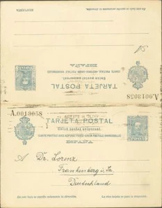 Entero Postal. Oficial. SOBRE EP60. 1925. 25 cts + 25 cts azul sobre Tarjeta E - Imagen 1 de 2
