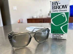 Neu Vintage American Allsafe Schutzbrille Schutzbrille grau geräucherte Linse - Bild 1 von 6