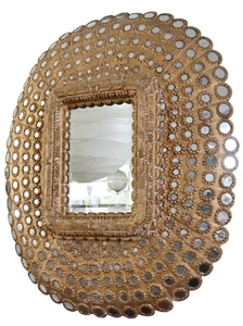 Specchiera Specchio Cornice con Specchietti India - 146 x 118 cm - Foto 1 di 8