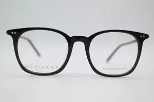 Brille HERITAGE HEOF5007 Schwarz Silber Oval Brillengestell eyeglasses Neu - Bild 1 von 6