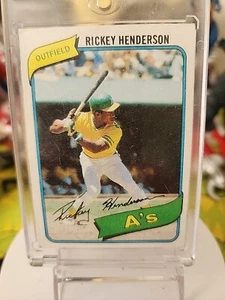 1980 TOPPS RICKEY HENDERSON #482 RC🔥🔥 - Picture 1 of 10
