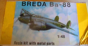 Breda Ba-88 Italian bomber WARRIOR MODEL48006 Resin & WHITE METAL 1:48 KIT WWII - Picture 1 of 5