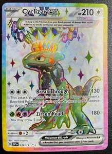 Pokemon Surging Sparks 228/191 Cyclizar ex Ultra Rare Holo SSP EN - Picture 1 of 2