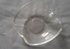 CLEAR GLASS APPLE SHAPED BOWL/DISH/TRINKETS/DIPS/NOTIONS/CANDY