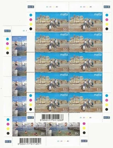 2004 - Europa CEPT (Malta) - "Le vacanze", due minifogli di 10 MNH** - Imagen 1 de 1