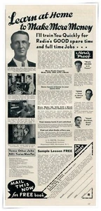 Anuncio impreso Instituto Nacional de Radio Ganar más dinero 1934 anuncio de 2/3 páginas - Imagen 1 de 4