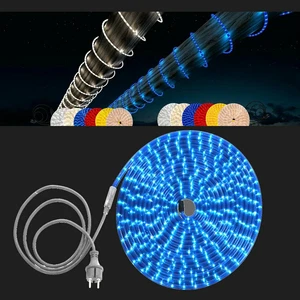 Lichtschlauch  9m ip44 wasserfest garten beleutung lichtkette ledstrip blau/rot - Bild 1 von 4