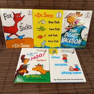 Lot of 5 Beginner Books Bright And Early I Can Read It All By Myself Dr Seuss - Imagen 1 de 11