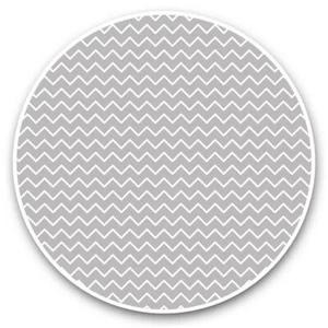 2 x Vinyl Stickers 20cm  - Grey White Wave Line Pattern Print  #45253 - Bild 1 von 8