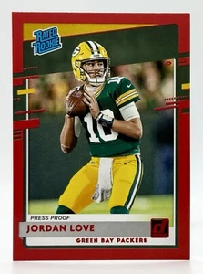 2020 Donruss Pressefest rot #110 Jordan Love RC Green Bay Packers - Bild 1 von 2