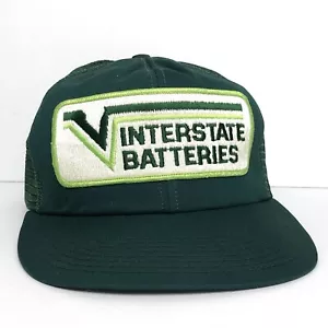 De Colección Baterías Interestatales Sombrero Snapback Malla Trasera Camionero Gorra Logo Parche Usado en Excelente Condición - Imagen 1 de 8