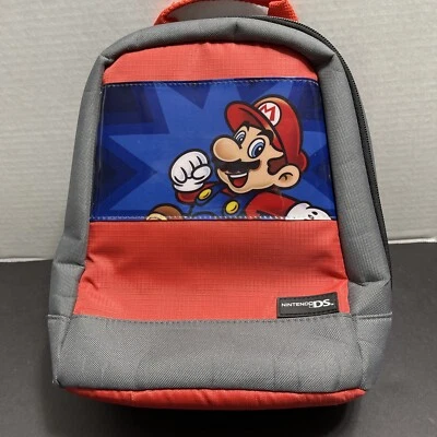 Super Mario Nintendo Ds Niños Sobre el Hombro Bolso Mochila Con 2 Nuevos Lápices Foto 1 de 4