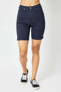 Judy Blue Full Size High Waist Tummy Control Bermuda Shorts - Picture 1 of 12