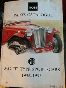 Parts Catalogue for MG T Type Sports Cars 1936-1955 ~ Moss 1997 - Picture 1 of 5