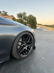 18"x8.5 GLOSS Black AMG Rims Wheels Mercedes Benz C300 E350 GLC300 C43 C63 CLS55 - Picture 1 of 11