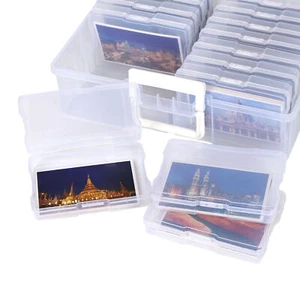 1 Set Acrylic Storage Box Set Clear Photo Container Large Capacity - Picture 1 of 15