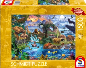 SCHMIDT 1500 PIECE PUZZLE PANORAMA OF WILDLIFE 2025 NEW *PRE ORDER* STEVE CRISP! - Picture 1 of 6