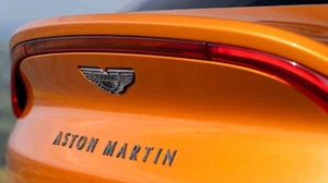 Genuine Aston Martin Carbon Fiber Rear Script Badge - Picture 1 of 5