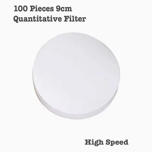 100Pcs Fast Speed Quantitative Filter Paper 9cm Filtration Chemistry Laboratory - Picture 1 of 1