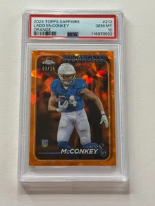 Topps Chrome 2024 - Rookies Ladd McConkey #212 Orange Refractor 2/25 (RC) - Imagen 1 de 2