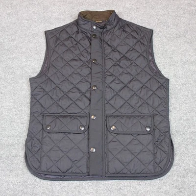 Chaleco acolchado Barbour Lowerdale para hombre XL negro bolsillos con cremallera completa Foto 1 de 4
