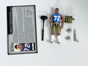 Complete GI Joe 1987 The Fridge Vintage Figure File Card William Perry Grid Iron - Imagen 1 de 4