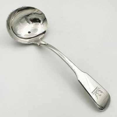 CRESTED LADLE CLOSE PLATED 19TH CENTURY W HUTTON - Image 1 of 4