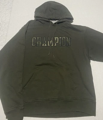 Sudadera con capucha para hombre Champion Powerblend polar gráfico talla grande Foto 1 de 4