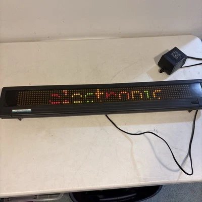 Adaptive Beta Brite Programmable Digital Color Scrolling LED Sign - No Remote! - Image 1 of 4