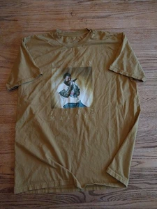 2023 Austin Post Malone Tour Concert T Shirt Mustard Yellow Size XL - Picture 1 of 6