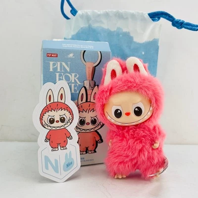 POP MART Labubu Los Monstruos Pin For Love Serie Mini Vinilo Peluche Muñeca Colgante N Foto 1 de 4