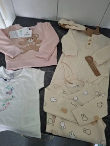 4Teile Body m.Hose/Stirnband,Tahari dopo Pulli,Mexx  Shirt,mifty Body 56/62 neu - Bild 1 von 4