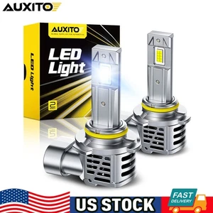 AUXITO 9005 LED Headlight Kit High Low Beam 500% Super Bright 6500K White Bulbs - Picture 1 of 10