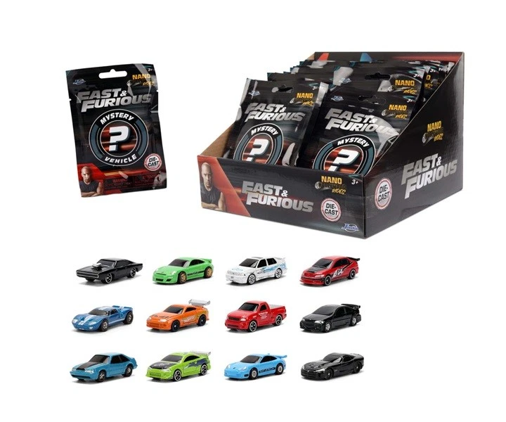 Jadatoys 9336347314R00- Fast & Furious Blind Pack Nano Cars - Neu