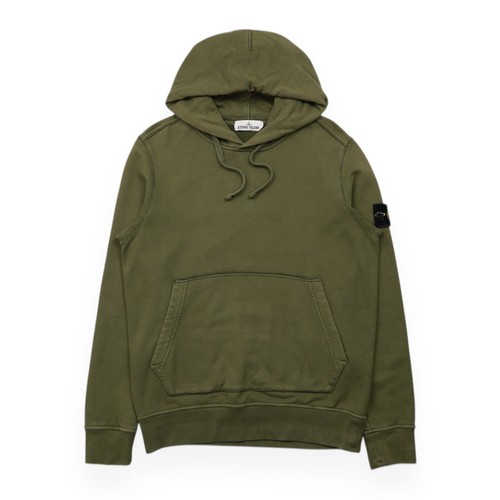Felpa con cappuccio Stone Island taglia media verde