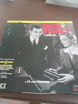 Dick Tracy Vs Crime Inc. Laserdisc Box Set 15 Episodes 1941 Untested ID8289VC - Image 1 of 3
