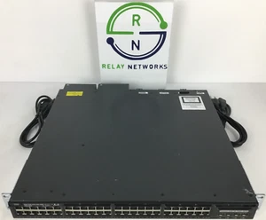 Cisco WS-C3650-48FS-S 48x 10/100/1000 POE+, 4x 1G SFP, IP Base, 1025W AC - Picture 1 of 9
