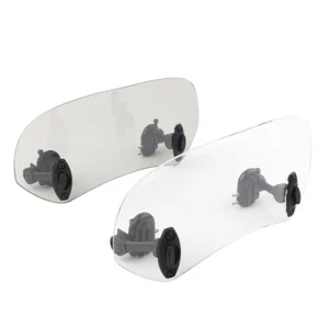 Motorcycle Adjustable Clip-On Windscreen Extension Spoiler Windscreen Deflector - Picture 1 of 11