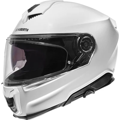 Motorrad Helm 57 (M) - Schuberth S3 Solid Integralhelm - weiß - Bild 1 von 4