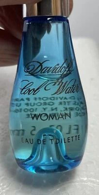 Davidoff Cool Water Women EDT 0,17 oz-5 ml Splash Travel Mini muestra Foto 1 de 4