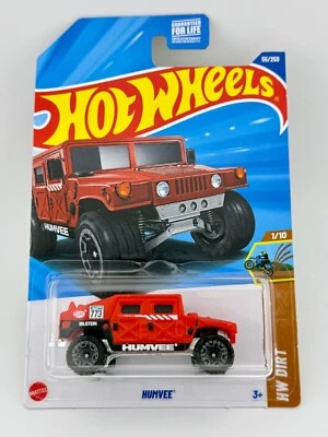 Humvee Hummer Red 5/250 Hot Wheels 2024 - HW Dirt 1/10 - Nuevo Foto 1 de 4