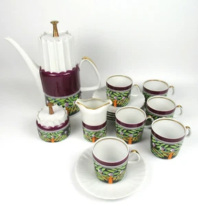 Porzellan Mokkaservice Espressoservice AURELIA Karlovarsky Porcelan Pirkenhammer - Bild 1 von 5